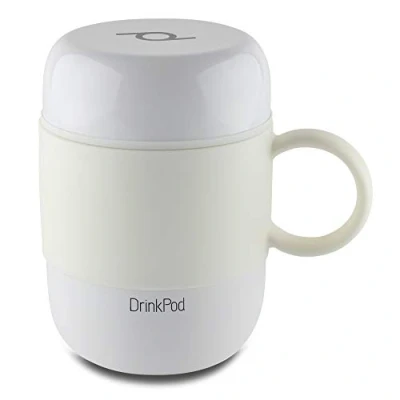 Afbeelding van DrinkPod LGB 280W Pioneer roestvrijstalen vacuüm geïsoleerde, lekvrije capsulefles, 6 uur warm en 24 koud, wit, 0,28 liter