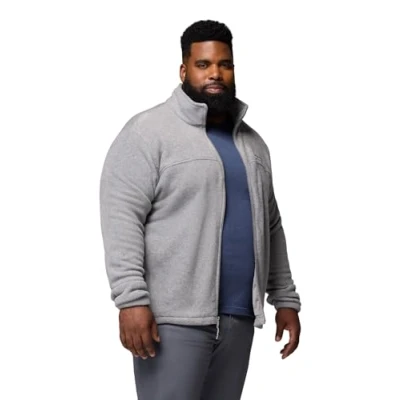 Afbeelding van Columbia Steens Mountain Full Zip 2.0 Sweater Fleece jack, Lichtgrijs (Light Grey Heather), 4X, 4X