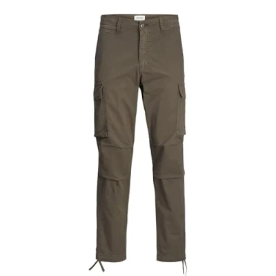 Afbeelding van Jack &amp; Jones Pstace Tucker AMA NOOS Cargobroek, Heren, Maat: 30x32, Wren
