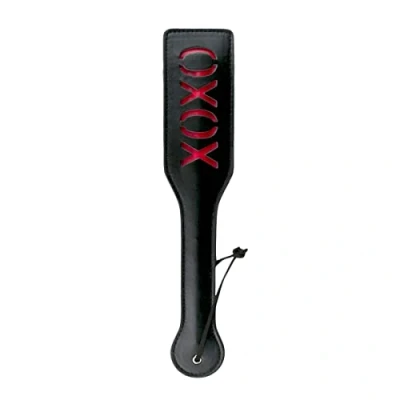 Afbeelding van Leren Paddle XOXO Zwart