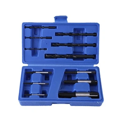 Afbeelding van 12 Stks Gebroken Moer Schroef Extractor Set Beschadigd Gestreept en Bouten Fastners Remover Gereedschap met Blue Case Box