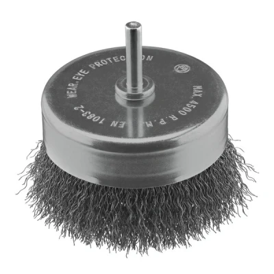 Afbeelding van Komstaaldraadborstel (boormachine) voor metaal, beton grof, diameter 80mm.