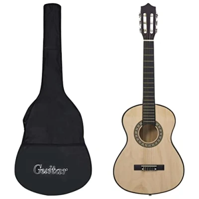 Afbeelding van vidaXL Gitaar klassiek beginner kinderen met tas 1/2 34&quot;