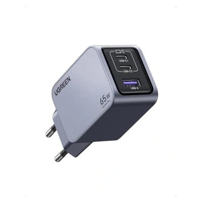 Afbeelding van UGREEN USB C lader, Nexode Pro 65W GaN lader Mini voeding 3 poorts snelle PPS 45W compatibel met MacBook Pro/Air, iPad, iPhone 15 Max, Galaxy S23 Ultra, Dell XPS