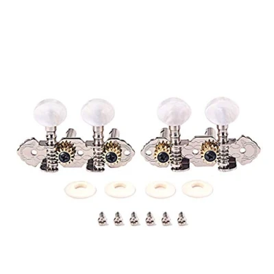 Afbeelding van Alnicov Tuning Pegs Machine Heads 2R2L Tuners Voor Ukulele 4 String Gitaar, Chrome