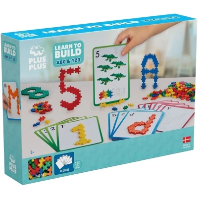 Afbeelding van Plus Learn To Build ABC &amp; 123 Constructiespeelgoed Set Met Bouwstenen 600 Delige Bouwset Bouwspeelgoed Vanaf 5 Jaar