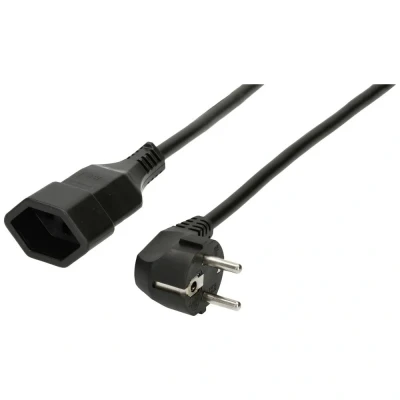 Afbeelding van Max Hauri AG 167768 Stroom Netkabel Zwart 0.5 m