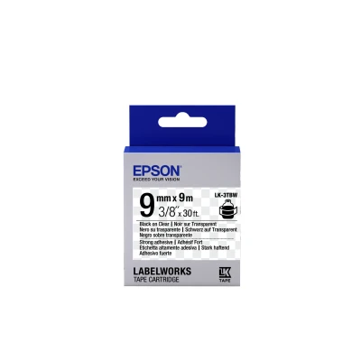 Afbeelding van Strong Adhesive Tape LK 3TBW Strng adh Blk/Clear 9/9