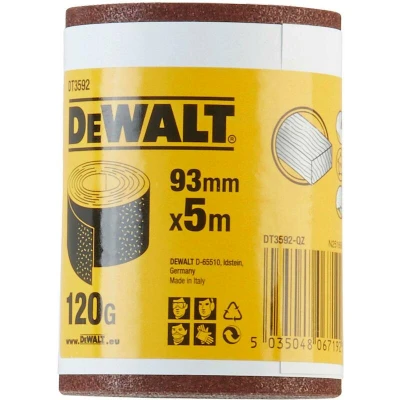 Afbeelding van DeWalt Accessoires Schuurpapier, rol 5 meter, 93mm, K120 DT3592 QZ