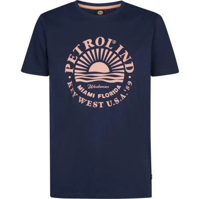 Afbeelding van Petrol Industries Tshirt print, Heren, Maat: Small, blue