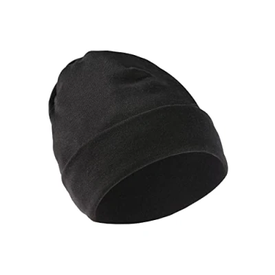 Afbeelding van Engel Natuur, Merino muts voor dames en heren, 70% wol (kbT), 30% zijde, zwart, One size