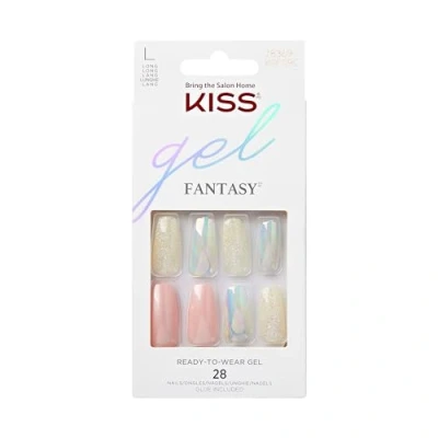 Afbeelding van Kiss Gellak Glam Fantasy Nails Kunstnagels 28 stuks Nepnagels Higher Love