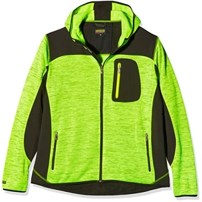 Afbeelding van Blaklader Gebreid vest met softshell 4930 2117 Mannen Geel/Zwart S