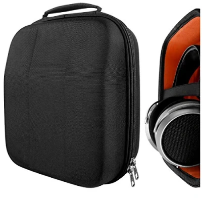 Afbeelding van Geekria Shield Hoofdtelefoonhoes, compatibel met HiFiMAN SHANGRI LA jr, Deva Pro, DEVA, Sundara C, Sundara, Arya, Ananda hoes, vervangende harde reisdraagtas kabelopslag (zwart)