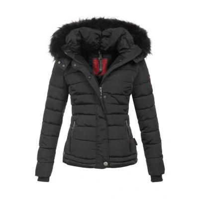 Afbeelding van Golden Brands Selection Navahoo B301 Warme winterjas voor dames, parka, gewatteerde korte jas, gevoerd, zwart, L