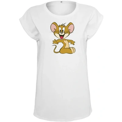 Afbeelding van Merchcode TOM &amp; Jerry Tshirt print, Dames, Maat: Small, White