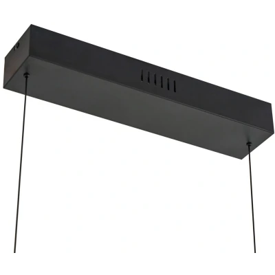 Afbeelding van Lucande Pendolo LED hanglamp, zwart, aluminium, 120 cm