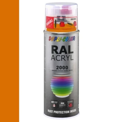 Afbeelding van Dupli Color Ral Acryl 2000 Geel oranje Hoogglans 400 ml