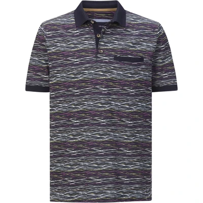 Afbeelding van Babista Silviano Poloshirt, Heren, Maat: Medium, Dunkelblau gemustert