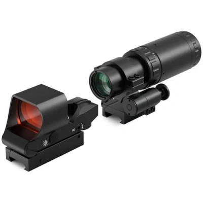 Afbeelding van Feyachi RS 30 Red Dot Sight &amp; 1.5 5X Vergrootglas Richtkijkers met zijmontage past 21 mm/22 mm Rails