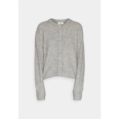 Afbeelding van Jacqueline de Yong Vest Jdylumi Life L/s Button Cardiga Knt 15326819 Medium Grey Melange Dames Maat L