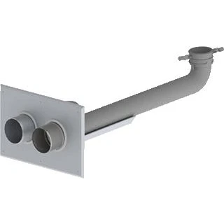 Afbeelding van Burgerhout Miniflex schachtaansluiting PP Ø 60 80/80 80 mm met steun