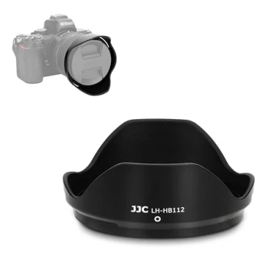 Afbeelding van JJC HB 112 Bajonetlenskap zonnescherm voor Nikon NIKKOR Z DX 12 28mm f/3.5 5.6 PZ VR lens, vervangt lenskap, omkeerbare lenskap vermindert lensflare bescherm lens