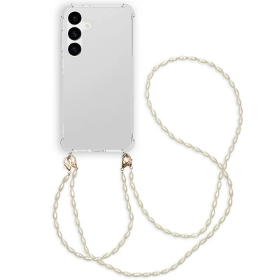 Afbeelding van Samsung Galaxy S24 Plus Hoesje Kunststof iMoshion Backcover met koord/Koordhoesje/Hardcase Transparant Telefoonhoesje