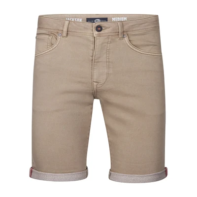 Afbeelding van Petrol Industries Heren Jackson Gekleurde Denim Short Coconut Bruin Maat S