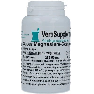 Afbeelding van VeraSupplements Super Magnesium Complex Capsules 100VCP