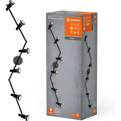 Afbeelding van LEDVANCE LED plafondspot GU10, 6 lamps, zwart