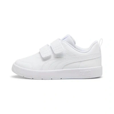 Afbeelding van Puma Court Sneakers laag white silver mist voor kinderen, Maat: 31, Pu