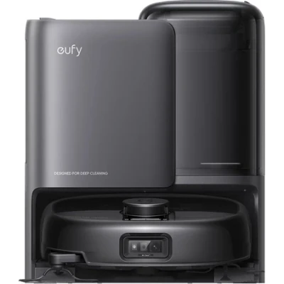 Afbeelding van eufy Robotstofzuiger Omni E25, HydroJet dweilsysteem, 20.000 Pa zuigkracht, DuoSpiral borstels die ontklitten, CornerRover arm voor het schoonmaken van hoeken, alles in één station
