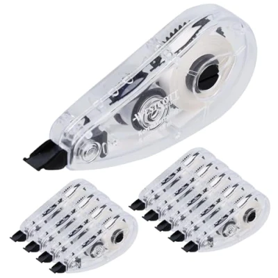 Afbeelding van Westcott E 743918 00 Correctieroller, 10 stuks, correctielaag met witte m x 5 mm, nauwkeurig, zeer dekkend en direct beschrijfbaar