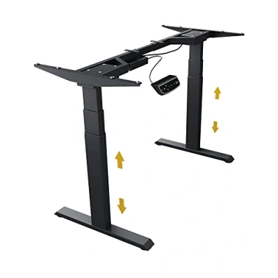 Afbeelding van ICY BOX Zit sta bureauframe Elektrisch in hoogte verstelbaar Hoogte: 620 tot 1280 mm (b x d) 1047 300 Zwart IB EW206B T 60867