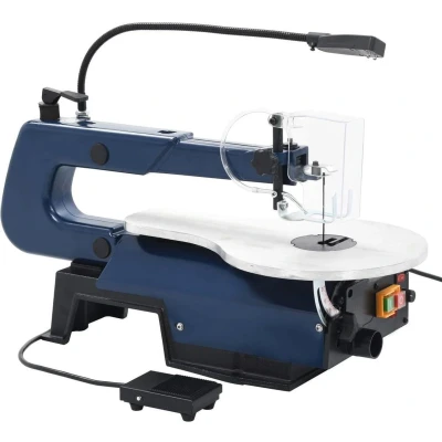 Afbeelding van vidaXL Figuurzaagmachine elektrisch met voetpedaal en LED lampje 125 W