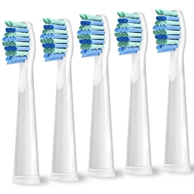 Afbeelding van Teeteck Opzetborstels voor reserveborstels, medium zachte borstel, geschikt 507/508/515/551/917/D7/D8/959,5 stuks, wit