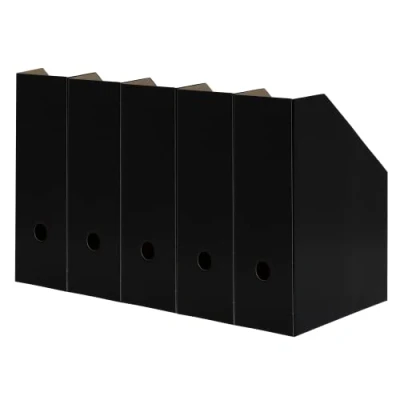 Afbeelding van LANDRÉ Staande verzamelaar A4, van stevig karton, 10,5 cm breed, zwart, 5 stuks, 400172255