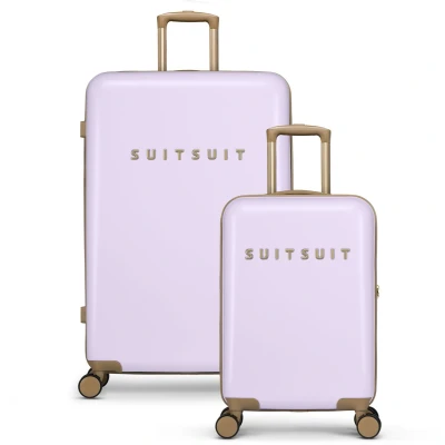 Afbeelding van SUITSUIT Fusion Kofferset 2 delig Handbagage 55cm Ruimbagage koffer 76cm TSA Slot Lila