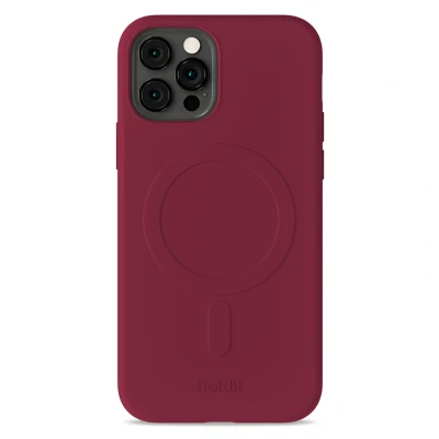 Afbeelding van Apple iPhone 12 Pro MagSafe Hoesje Gerecycled kunststof Holdit Backcover Rood Telefoonhoesje