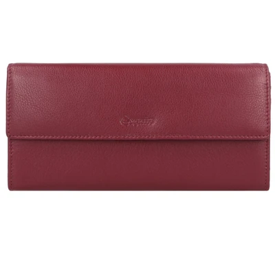 Afbeelding van Esquire Leren Portemonnee Viktoria Ladies Long Wallet Bordeaux Donkerrood