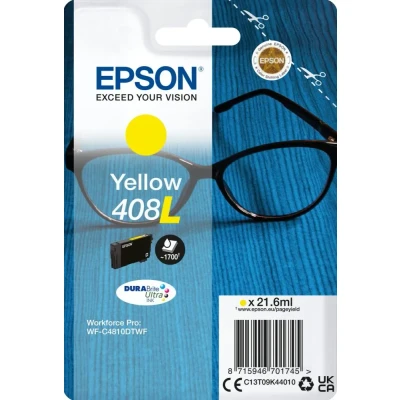 Afbeelding van Epson 408L (C13T09K44010) Inktcartridge Geel Hoge capaciteit