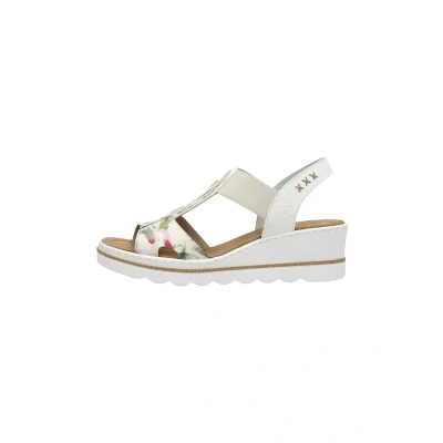 Afbeelding van Rieker À Elastiques Sandalen met sleehak, Dames, Maat: 41, Multicolor Kunststof