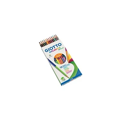 Afbeelding van Giotto Box Of 12 Bicolor Stilnovo In Duisplay 10 Pcs