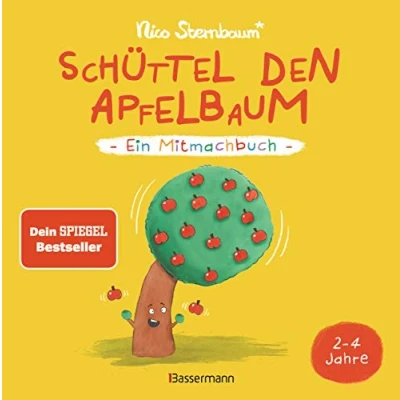 Afbeelding van Schüttel den Apfelbaum Ein Mitmachbuch. Für Kinder von 2 bis 4 Jahren: Zum Schütteln, Schaukeln, Pusten , Klopfen und Sehen, was dann passiert