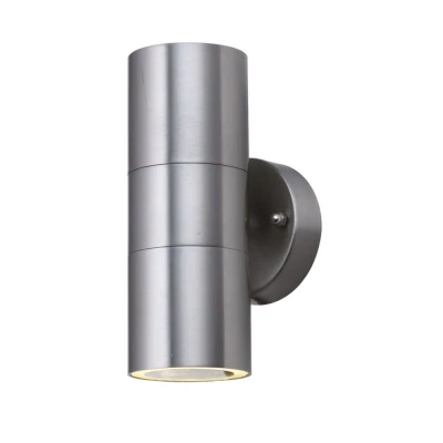 Afbeelding van Searchlight RVS wandspot Splot Up Down 2x3w 3000K 5008 2 LED