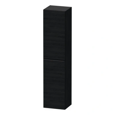 Afbeelding van Duravit D Neo hoge kast 40x36x176cm Linksdraaiend zwart eiken Mat