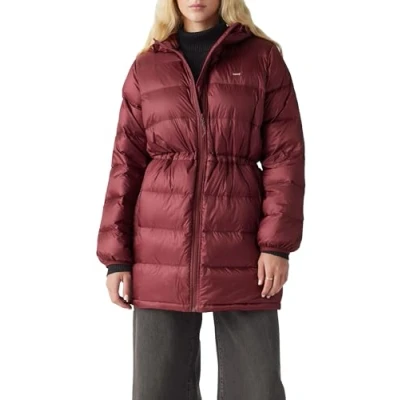Afbeelding van Levi&#039;s Polly MIDI Puffer Caviar Winterjas, Dames, Maat: Large,