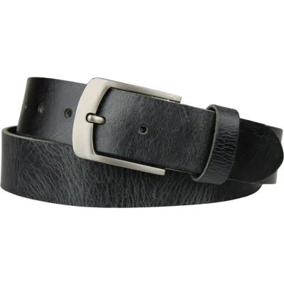 Afbeelding van Fana Belts leren riem zwart Taille 125 Heren riemen echt leer Extra lange Cadeau voor mannen