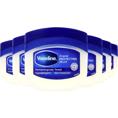 Afbeelding van Vaseline Petroleum Jelly Original verzorging met 100% pure Jelly, dermatologisch getest 6 x 250 ml
